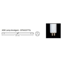 40 Watt Amalgaam UV-C Lamp GPHA357T5L / RLM0001
