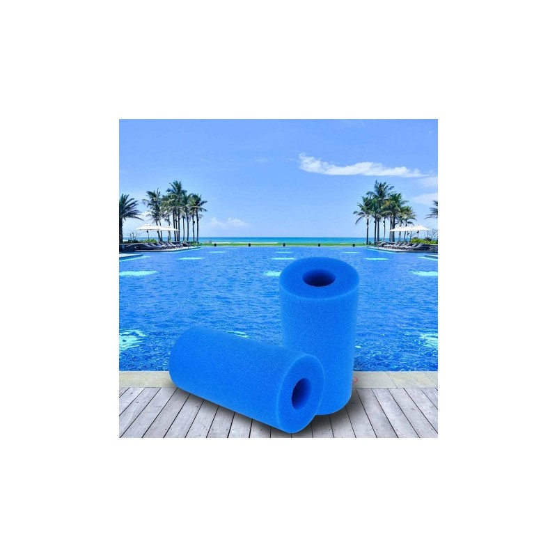 2 pieces of sustainable reusable Intex pool filter system replacement sponge